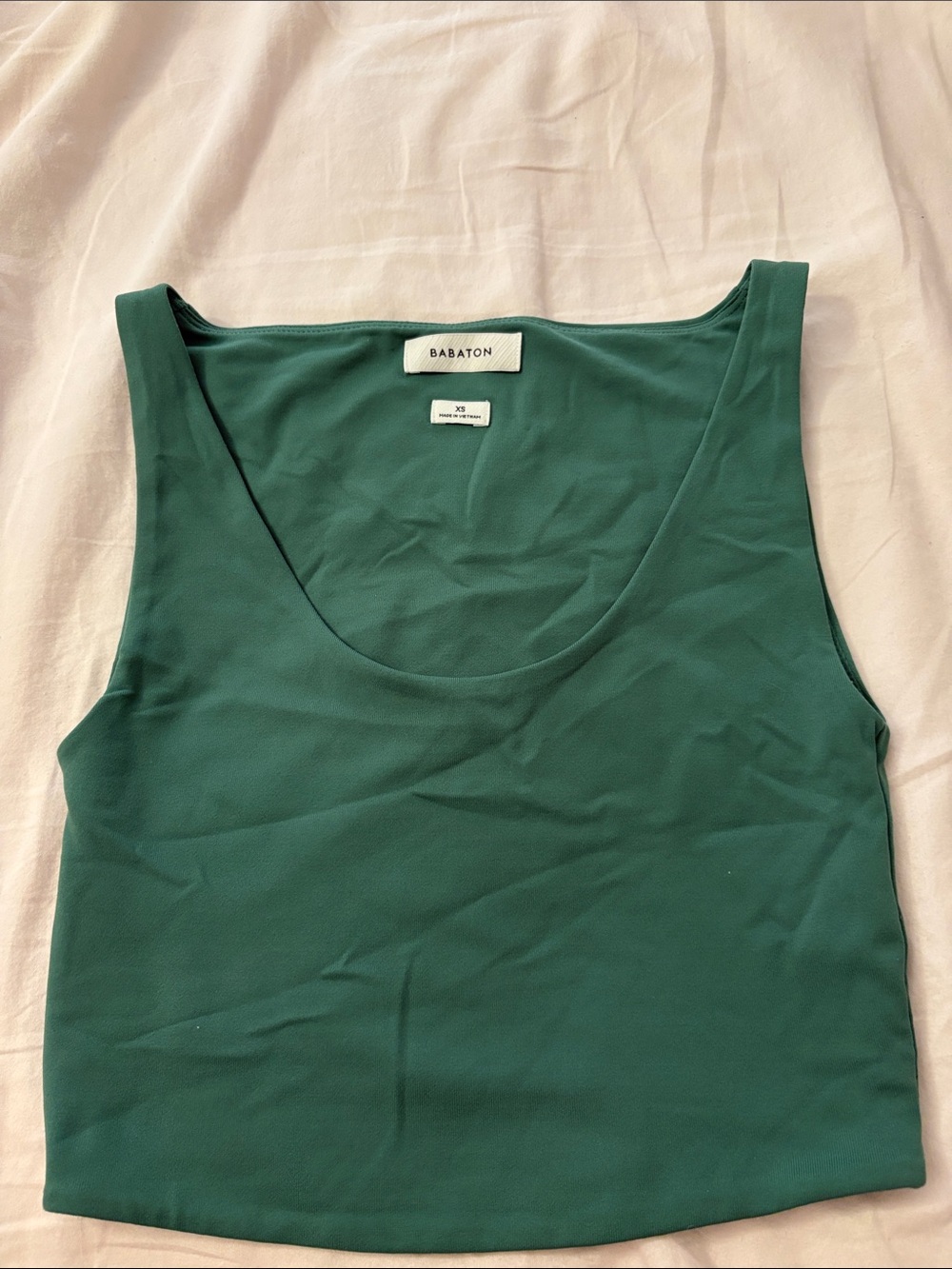 Babaton Teal Scoop Neck Tank